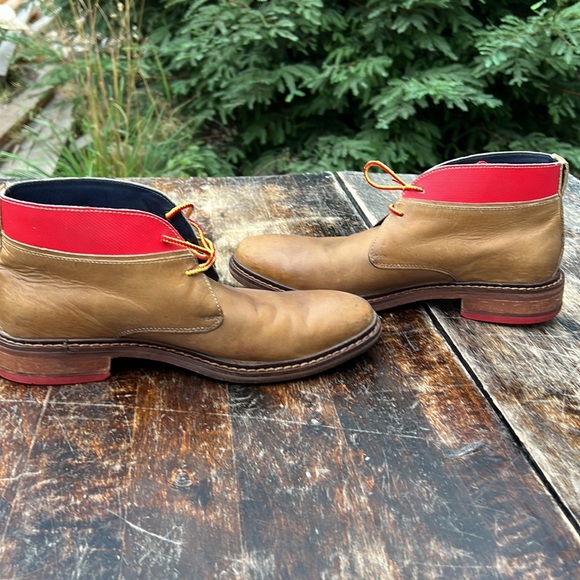 Cole Haan Chukka leather Oxford boots with red details Cranston C1 men’s sz 8.5 - Picture 6 of 12